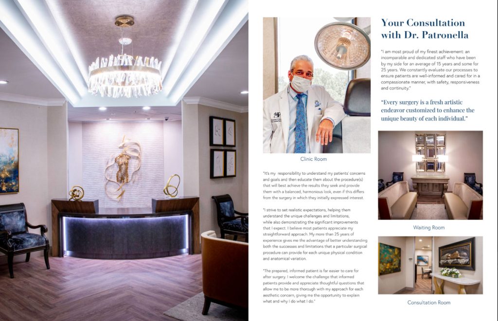 Brochure of Dr. Patronella's practice